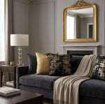 Load image into Gallery viewer, gold throw pillow cover
