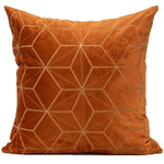 Load image into Gallery viewer, Gold Plaid Velvet Cushion Cover (18x18" - 45x45 cm)
