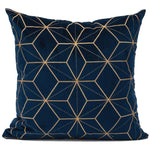 Load image into Gallery viewer, Gold Plaid Velvet Cushion Cover (18x18" - 45x45 cm)
