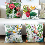 Load image into Gallery viewer, Durable outdoor cushion cover with floral pattern, perfect for patio or garden seating.
