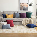 Load image into Gallery viewer, Luxury velvet cushion cover with a unique 3D pattern, 17x17 inches
