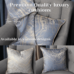 Load image into Gallery viewer, Jacquard silk home cushion cover 18x18 inch (45x45 cm) for elegant decor
