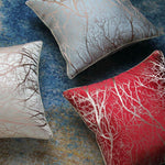 Load image into Gallery viewer, Branch  Pattern Jacquard Silk Soft Cushion Cover for Home Hotel
