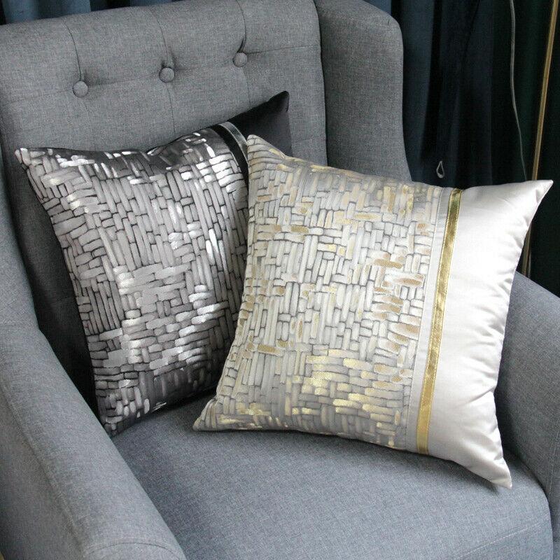 Modern style jacquard silk soft cushion cover 43x43 cm for home and hotel