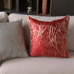 Load image into Gallery viewer, Branch  Pattern Jacquard Silk Soft Cushion Cover for Home Hotel
