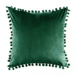 Load image into Gallery viewer, Tassel Velvet Cushion Covers With Pom Pom 18 X 18" (45 Cm)
