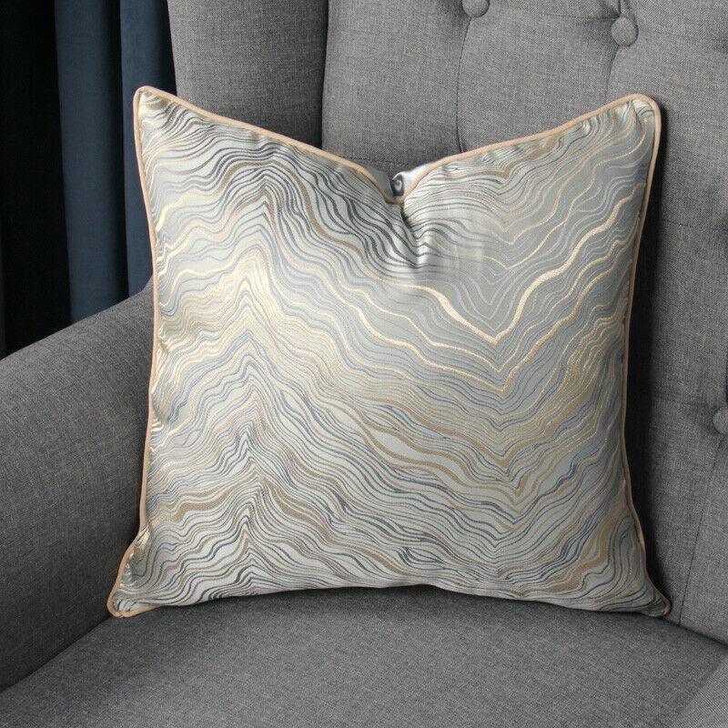 Sophisticated jacquard silk pillow cover for modern home decor