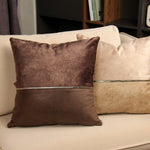 Load image into Gallery viewer, Golden Chain Polyester PU Cushion Cover Hotel Home Decoration 45x45cm
