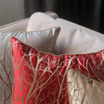 Load image into Gallery viewer, Branch  Pattern Jacquard Silk Soft Cushion Cover for Home Hotel
