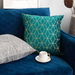 Load image into Gallery viewer, Gold Printing Pattern Velvet Cushion Covers
