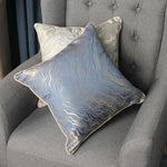 Load image into Gallery viewer, Elegant 18x18 silk cushion cover with textured jacquard pattern
