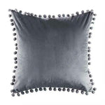 Load image into Gallery viewer, Tassel Velvet Cushion Covers With Pom Pom 18 X 18" (45 Cm)
