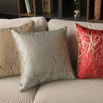Load image into Gallery viewer, Branch  Pattern Jacquard Silk Soft Cushion Cover for Home Hotel
