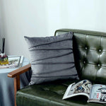 Load image into Gallery viewer, Velvet Cushion Cover with Stripe 18 X18" (45 Cms)
