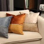 Load image into Gallery viewer, Golden Chain Polyester PU Cushion Cover Hotel Home Decoration 45x45cm
