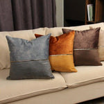 Load image into Gallery viewer, Golden Chain Polyester PU Cushion Cover Hotel Home Decoration 45x45cm

