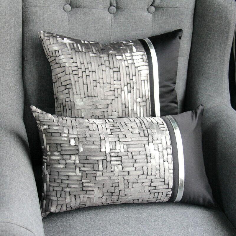 Soft and stylish jacquard silk cushion cover for sofa or bedroom decor.