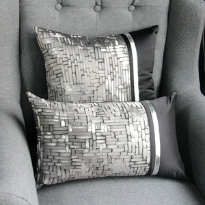 Soft and stylish jacquard silk cushion cover for sofa or bedroom decor.