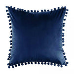 Load image into Gallery viewer, Tassel Velvet Cushion Covers With Pom Pom 18 X 18" (45 Cm)
