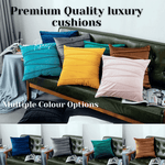 Load image into Gallery viewer, Velvet Cushion Cover with Stripe 18 X18" (45 Cms)
