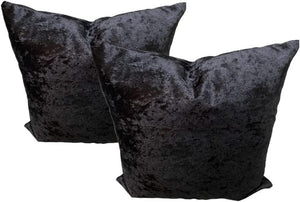 Crushed Ice Velvet Cushion Covers | Set of 2 & 4 pcs (45 cm, 50 cm, 55 cm, 60 cm, 65 cm, 70cm)