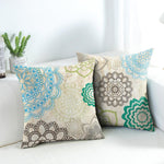 Load image into Gallery viewer, Weatherproof and easy-clean floral pattern cushion cover for patios and outdoor spaces.
