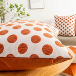 Load image into Gallery viewer, Multiple Geometric Pattern Orange Cushion Cover 45cm x 45cm 18x18 Inches
