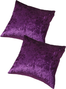 Crushed Ice Velvet Cushion Covers | Set of 2 & 4 pcs (45 cm, 50 cm, 55 cm, 60 cm, 65 cm, 70cm)