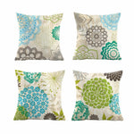 Load image into Gallery viewer, Water-resistant and stain-resistant outdoor floral cushion cover 45x45cm for home and garden.
