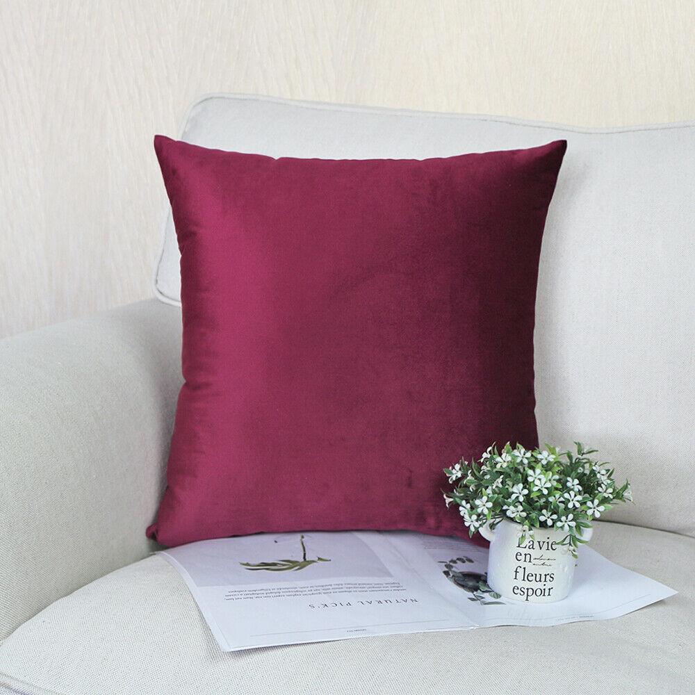 burgundy Velvet Cushion Cover