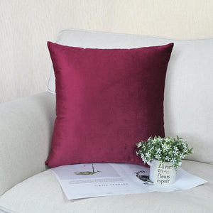 burgundy Velvet Cushion Cover