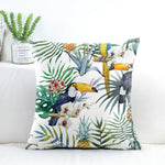Load image into Gallery viewer, Weatherproof and easy-clean floral pattern cushion cover for patios and outdoor spaces.
