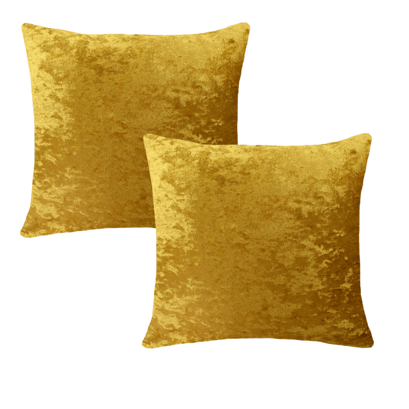 Crushed Ice Velvet Cushion Covers | Set of 2 & 4 pcs (45 cm, 50 cm, 55 cm, 60 cm, 65 cm, 70cm)