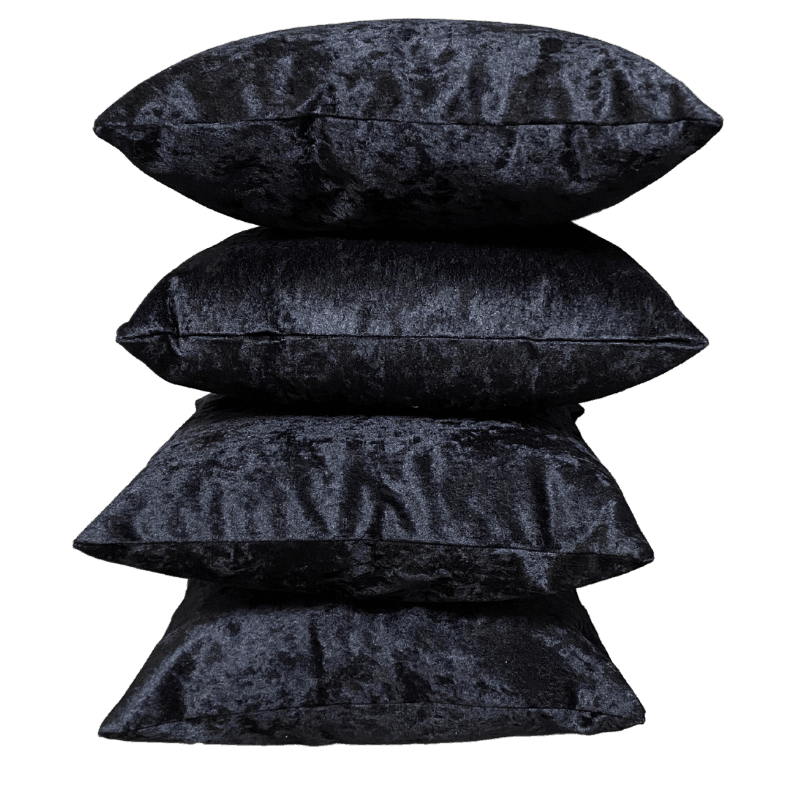 Crushed Ice Velvet Cushion Covers | Set of 2 & 4 pcs (45 cm, 50 cm, 55 cm, 60 cm, 65 cm, 70cm)