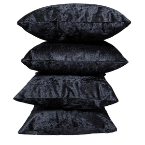 Crushed Ice Velvet Cushion Covers | Set of 2 & 4 pcs (45 cm, 50 cm, 55 cm, 60 cm, 65 cm, 70cm)