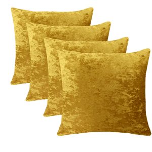 Crushed Ice Velvet Cushion Covers | Set of 2 & 4 pcs (45 cm, 50 cm, 55 cm, 60 cm, 65 cm, 70cm)