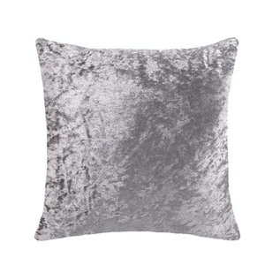 Silver Grey Crushed Velvet