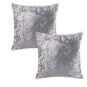 Crushed Ice Velvet Cushion Covers | Set of 2 & 4 pcs (45 cm, 50 cm, 55 cm, 60 cm, 65 cm, 70cm)