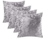Load image into Gallery viewer, crushed velvet square cushion covers in multiple sizes (45cm, 50cm, 55cm, 60cm), perfect for home decor and sofas
