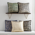 Load image into Gallery viewer, Gold Abstract Velvet Cushion Cover (18x18" - 45x45 cm)
