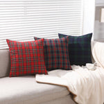 Load image into Gallery viewer, Tartan plaid cushion covers for home sofa, available in 50x50cm (20x20 inches)
