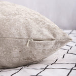 Load image into Gallery viewer, V Shaped Super Crushed Ice Velvet Cushion Cover - Silver Grey &amp; Champagne - Outer leg 66cm (26"), Inner leg 36cm (14"), Width 33cm (13")
