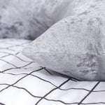 Load image into Gallery viewer, Decorative crushed ice velvet cushion cover in V shape for sofa or bed
