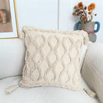 Load image into Gallery viewer, Boho Cotton Cushion Cover with Tassels | Tufted Design - 45x45cm Home Decoration
