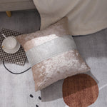 Load image into Gallery viewer, Diamante Sparkle/Bling Crushed Ice Velvet Square Champagne Colour Cushion Cover 45x45 CM (Set of 2 and 4 pcs)
