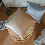 Load image into Gallery viewer, Elegant gold and silver velvet cushion covers for living room or sofa
