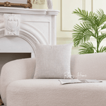 Load image into Gallery viewer, Beige linen cushion cover 45x45cm for home, hotel, or sofa decor
