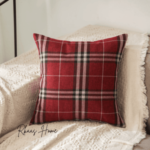 Modern tartan check cushion cover, perfect for sofa or living room
