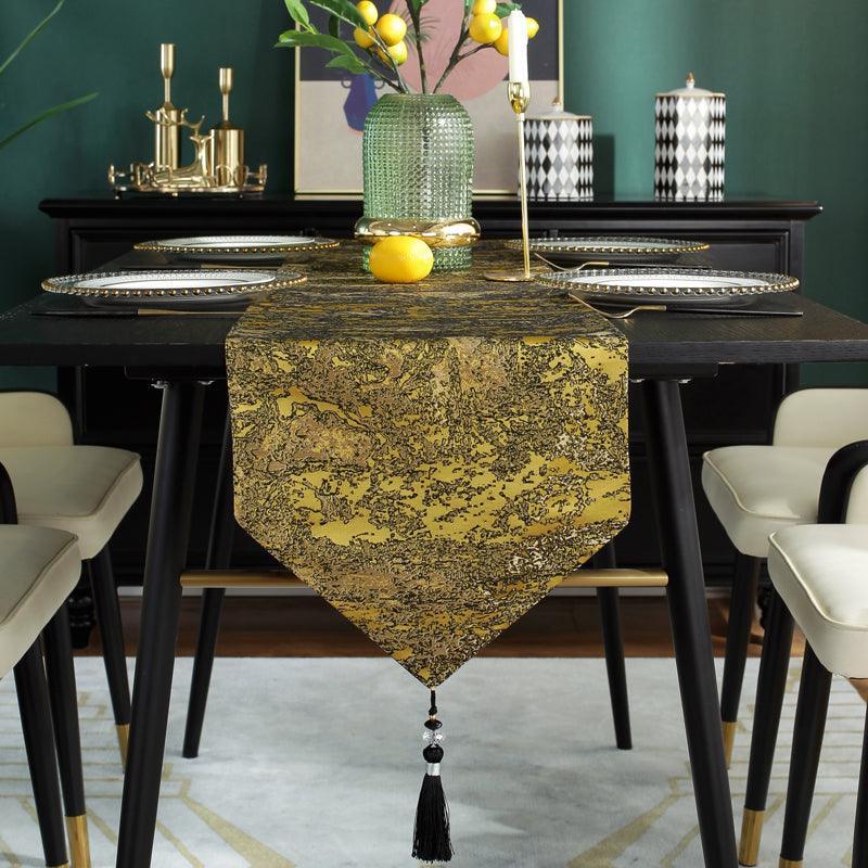 Multiple design jacquard/polyester table runner for party, Christmas, or wedding decor