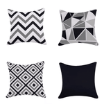 Load image into Gallery viewer, Water Resistant Outdoor Cushion Cover | 45x45cm Black Garden Décor - Set of 6 &amp; 4
